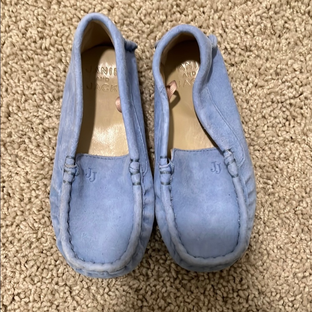 Toddler Boy Blue Moccasins Janie and Jack